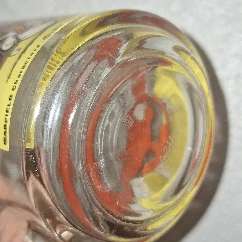 Vintage‎ 1978 McDonald's Garfield Odie Glass Mug Use Your Friends Wisely Cup